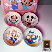 تصویر ست ۴ عددی کاسه دیزنی با جعبه اورجینال (میکی، مینی، دونالد و دیزی) Disney 4-Piece Bowl Set with Original Box (Mickey, Minnie, Donald, Daisy)