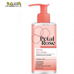 تصویر ژل شستشوی صورت پوست معمولی پتال رز 200 میلی لیتر Petal rose gel wash for normal skin 200 ml