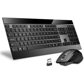 تصویر ست ماوس و کیبورد بی سیم رپو مدل 9900M Rapoo 9900M Multi-mode Wireless Keyboard and Mouse