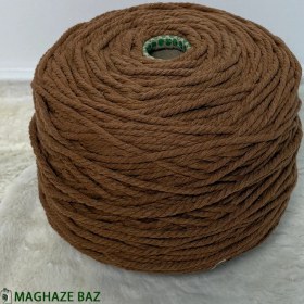 تصویر نخ مکرومه رنگ شکلاتی ۲۵۰ گرمی 