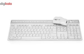 تصویر کیبورد و ماوس تسکو مدل 7106W TSCO TKM-7106 Wireless Multimedia Keyboard