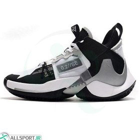 تصویر کفش بسکتبال مردانه ایر جرد ن Air Jordan Why Not Zer 0.2 Black White 