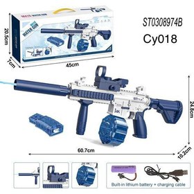 تصویر تفنگ آبپاش رگباری شارژی صدا خفه کن دوربین دار دو مخزن آب ELECTRIC WATER GUN ITEM NO _ 518/7