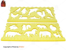 تصویر شابلون ژله ای طرح حیوانات سریر Animals Jelly Stencil