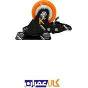 تصویر چرخ گردان لوکس ترمزدار پایه مشکی سایز ۵۰ وارداتی 