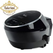 تصویر پلوپز دیجیتالی لمسی ویداس مدل 5436 | توان 860 وات، 3 رنگ (مشکی)، 8–12 برنامه پخت، دیگ نچسب و تایمر 