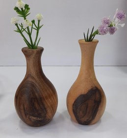 تصویر گلدان چوبی ۱۰ سانتی 