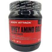 تصویر امینو وی گلد بادی اتک 300 عددی BODY ATTACK WHEY AMINO GOLD 