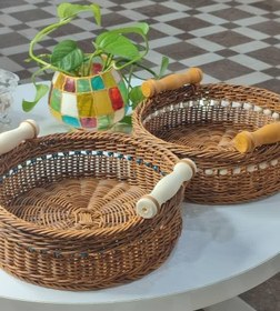 تصویر سبد مفتولی گرد 