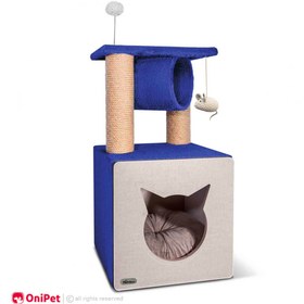 تصویر درخت گربه دو طبقه نینا پت کد B cat tree ninapet code ‌B