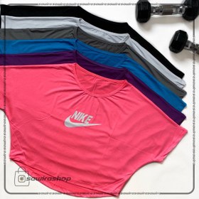 تصویر کراپ خفاشی رنگی زنانه نایک (Nike) - (کد: 1697) 