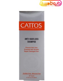 تصویر شامپو فاقد سولفات ضد ریزش و تقویت كننده مو200 میلی لیتر كاتوس Cattos Anti Hair Loss Shampoo 200 ml