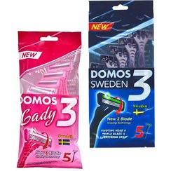 تصویر ست ژیلت دوموس سه لبه پنج عددی (2 عدد) 