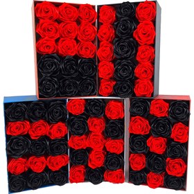 تصویر باکس هدیه گل رز کد 1544 