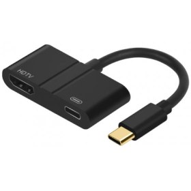 تصویر تبدیل USB-C به HDMI (4K 30HZ) اونتن مدل 9592A با قابلیت PD Charging 