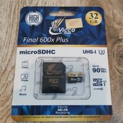 تصویر کارت حافظه microSDHC ویکومن مدل A1 V30 600X کلاس 10 استاندارد UHS-I U3 سرعت 90MBps ظرفیت 32 گیگابایت به همراه آداپتور SD 