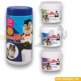 تصویر پک دستمال مرطوب سگ و گربه مستر پنگوئن Mr.Panguin Pets Wet Wipes