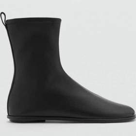 تصویر بوت چرمی با سر پهن | MANGO | 873791198 | اورجینال 