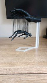 تصویر مجسمه دکوراتیو «Overtaken» - مشکی 