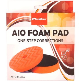 تصویر پد پولیش اوربیتال شیاردار تک مرحله(متوسط) مکس شاین سایز 15 مدل AIO FOAM PAD MaxShine 