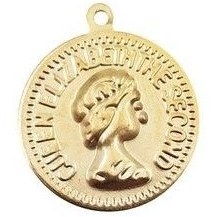 تصویر آویز طرح سکه الیزابت بسته 100 عددی 