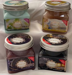 تصویر اسکراب بدن با ترکیب نعناع، زغال، کلاژن و خاویار - نعناع 