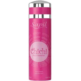 تصویر اسپری بدن زنانه مدل Chi Chi Pink حجم 200 میل ساپیل Sapil women's body spray, Chi Chi Pink model, volume 200 ml