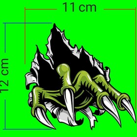 تصویر برچسب برش خورده مدل پنجه کد 0061 مجموعه‌ی 2 عددی 