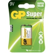 تصویر باتری 9 ولت سوپر آلکالاین جی پی GP GP 9V super alkaline battery 1pcs