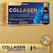 تصویر شات بیوتی کلاژن گلد کوالیتی نوتراکسین 10 عدد 50 میل NUTRAXIN Beauty Collagen Gold Quality