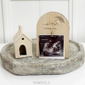 تصویر اکسسوری چوبی سونوگرافی نوزاد 