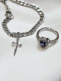 تصویر ست کاپلی شمشیر - سفید 