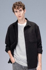 تصویر پیراهن مردانه خاکستری دفکتو | D2622AX24AU اورجینال 