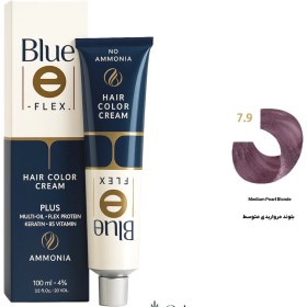 تصویر رنگ مو فاقد آمونیاک بلو سری بلوند مرواریدی 