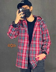 تصویر پیراهن کلاهدار پشمی کد1111 پیراهن پشمی کلاهدار