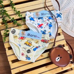 تصویر شورت اسلیپ پسرانه طرح ماشین 