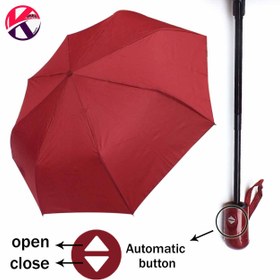 تصویر چتر اتومات رنگی ساده 