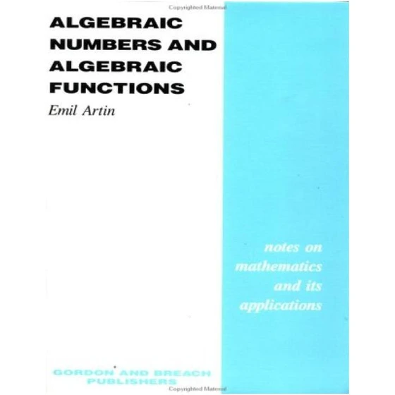  algebraic numbers and algebraic functions 