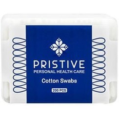 تصویر گوش‌ پاک‌کن پریستیو 200 عددی PRISTIVE COTTON SWABS, 200 PCS