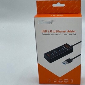 تصویر هاب 4 پورت USB 2.0 ( USB HUB ) دی نت 