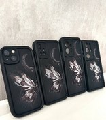 تصویر سولید ماه و پروانه ( ماه و پروانه - رنگ مشکی ) 