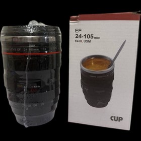 تصویر ماگ طرح لنز دوربین 