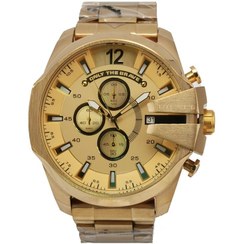 تصویر ساعت مچی مردانه برند دیزل DIESEL سه موتوره فعال - کامل طلایی DIESEL