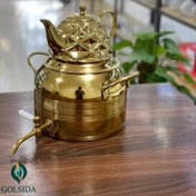 تصویر کتری قوری کف چدن طرح ترک ماندگار 