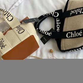 تصویر ‌کیف دستی زنانه کنفی برند کلوئه طرح سبدی ا Chloe Chloe