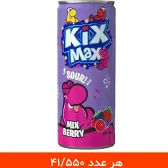 تصویر نوشابه کیکس مکس طعم مخلوط میوه های جنگلی - بسته 12 عددی 