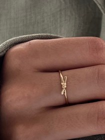 تصویر انگشتر گره ظریف 