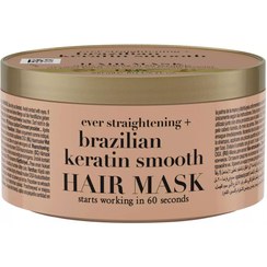 تصویر ماسک مو برزیلین کراتین او‌ جی‌ ایکس OGX OGX brazilian keratin smooth Hair Mask