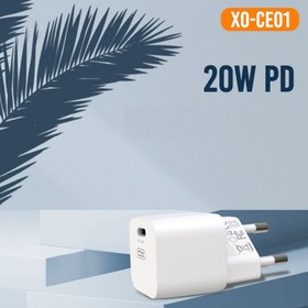 تصویر کلگی فست شارژ XO XO-CE01 3A PD3.0 QC4.0+ 20W Type-C XO XO-CE01 3A PD3.0 QC4.0+ 20W Type-C Wall Charger