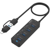 تصویر هاب 7 پورت USB 3.0 اونتن مدل ONT-UCA5306 با قابلیت OTG 